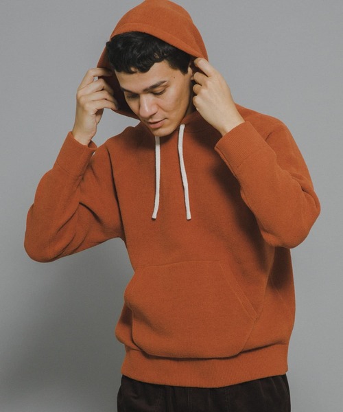 URBAN RESEARCH Sonny Label（アーバンリサーチサニーレーベル）の「フリースライクモールニットパーカー（パーカー・メンズ・ブラック/グレー系その他/オレンジ・MEDIUM/LARGE）」の11枚目の写真