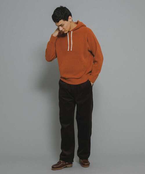 URBAN RESEARCH Sonny Label（アーバンリサーチサニーレーベル）の「フリースライクモールニットパーカー（パーカー・メンズ・ブラック/グレー系その他/オレンジ・MEDIUM/LARGE）」の14枚目の写真