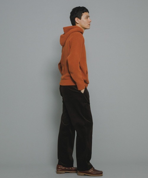 URBAN RESEARCH Sonny Label（アーバンリサーチサニーレーベル）の「フリースライクモールニットパーカー（パーカー・メンズ・ブラック/グレー系その他/オレンジ・MEDIUM/LARGE）」の17枚目の写真