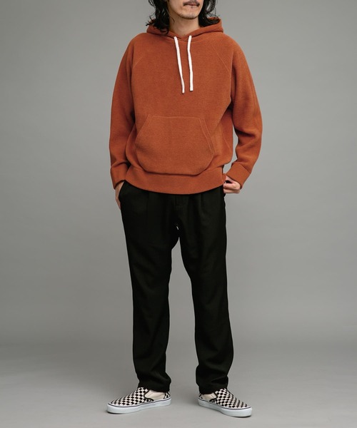 URBAN RESEARCH Sonny Label（アーバンリサーチサニーレーベル）の「フリースライクモールニットパーカー（パーカー・メンズ・ブラック/グレー系その他/オレンジ・MEDIUM/LARGE）」の20枚目の写真