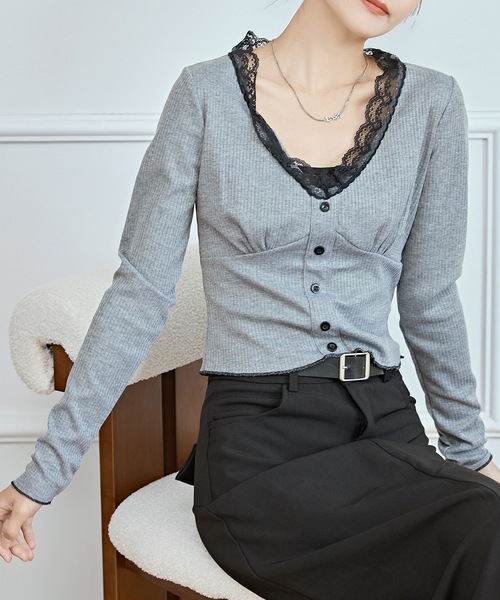 【新品】 MA＊RS バック クロス Vネック レース トップス 新品】 MA＊RS バック クロス Vネック レース トップス - メルカリ