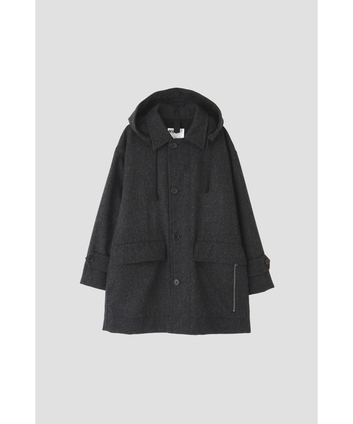 ジャケット・アウター MHL BASIC WOOL MELTON COAT (KHAKI) Men's Jackets & Coats | Margaret Howell