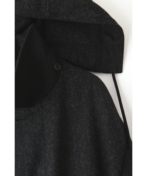 MHL.（エムエイチエル）の「BASIC WOOL MELTON（ダウンジャケット/コート・メンズ・チャコール/ベージュ・LARGE/MEDIUM/SMALL）」の14枚目の写真