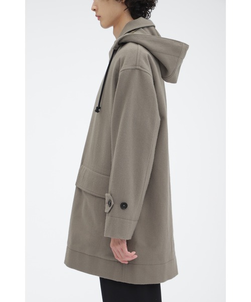 MHL.（エムエイチエル）の「BASIC WOOL MELTON（ダウンジャケット/コート・メンズ・チャコール/ベージュ・LARGE/MEDIUM/SMALL）」の6枚目の写真