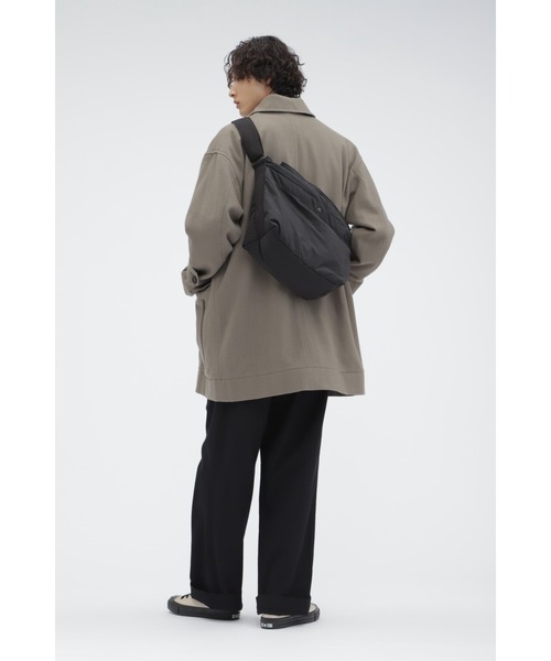 MHL.（エムエイチエル）の「BASIC WOOL MELTON（ダウンジャケット/コート・メンズ・チャコール/ベージュ・LARGE/MEDIUM/SMALL）」の7枚目の写真