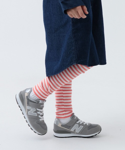 BAYFLOW（ベイフロー）の「★プチプラ￥1790[シーズンレス♪]ボーダーリブレギンス(KIDS)（レギンス/スパッツ・キッズ・ブラック/ネイビー/グレー/ピンク/パープル・130cm/150cm/110cm/140cm/120cm）」の5枚目の写真