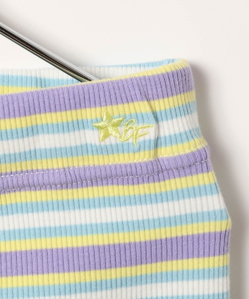 BAYFLOW（ベイフロー）の「★プチプラ￥1790[シーズンレス♪]ボーダーリブレギンス(KIDS)（レギンス/スパッツ・キッズ・ブラック/ネイビー/グレー/ピンク/パープル・130cm/150cm/110cm/140cm/120cm）」の6枚目の写真