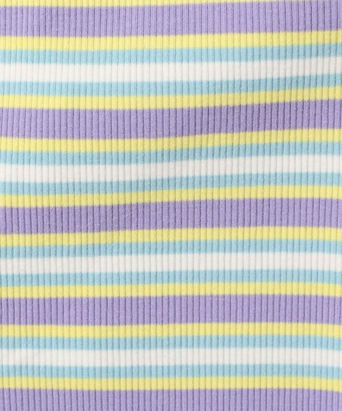 BAYFLOW（ベイフロー）の「★プチプラ￥1790[シーズンレス♪]ボーダーリブレギンス(KIDS)（レギンス/スパッツ・キッズ・ブラック/ネイビー/グレー/ピンク/パープル・130cm/150cm/110cm/140cm/120cm）」の7枚目の写真