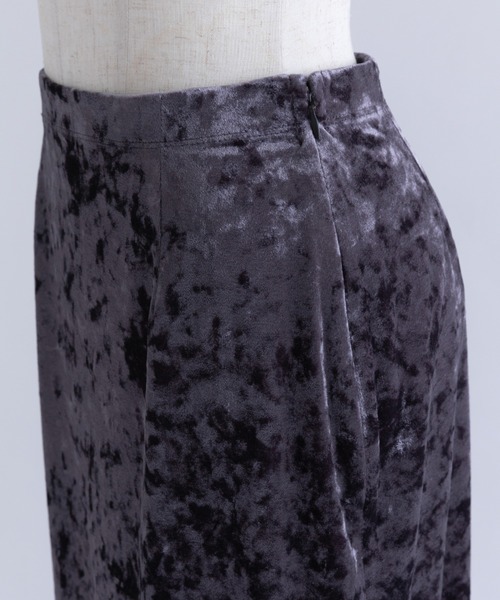 EN NEUME(エンノイム)の「Velour I-Line Skirt(スカート・レディース・パープル/ブラック・FREE)」の21枚目の写真