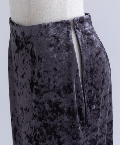 EN NEUME(エンノイム)の「Velour I-Line Skirt(スカート・レディース・パープル/ブラック・FREE)」の22枚目の写真