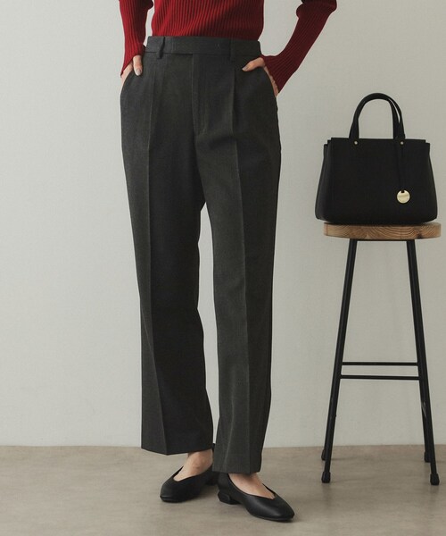 OPAQUE.CLIP（オペークドットクリップ）の「◆《S-LLsize》裏起毛ストレッチフレアパンツ【吸湿発熱/洗濯機洗い可】（その他パンツ・レディース・チャコールグレー/ダークブラウン/グレー系1・36/38/40/42）」の5枚目の写真