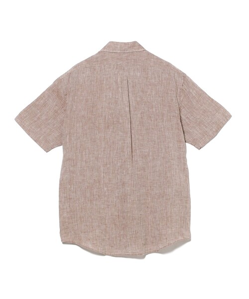 BEAMS F(ビームスエフ)の「【別注】Brooks Brothers / リネン ソリッド ショートスリーブ プルオーバー ボタンダウン シャツ(シャツ/ブラウス・メンズ・ベージュ/ブラック系その他4/ホワイト/ブラウン系その他5/ネイビー・SMALL/LARGE/MEDIUM)」の13枚目の写真