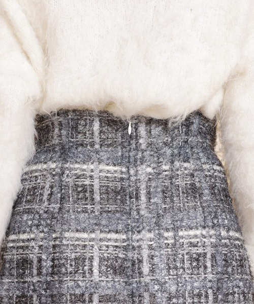 REDYAZEL（レディアゼル）の「ファンシーチェックミニスカート（スカート・レディース・ブラック/ベージュ/ボルドー・SMALL/MEDIUM）」の9枚目の写真