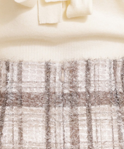 REDYAZEL（レディアゼル）の「ファンシーチェックミニスカート（スカート・レディース・ブラック/ベージュ/ボルドー・SMALL/MEDIUM）」の15枚目の写真