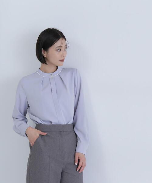 ◇バイカラーメタルポイントブラウス（シャツ/ブラウス）｜NATURAL BEAUTY BASIC（ナチュラルビューティーベーシック）