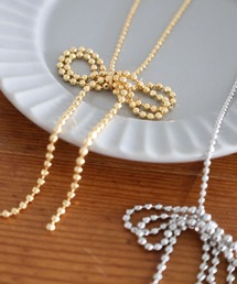 niko and... | ボールチェーンリボンネックレス(ネックレス)