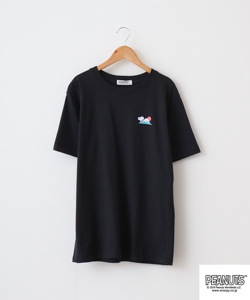 PEANUTS（ピーナッツ）の「PEANUTS 日本柄Tシャツ（Tシャツ/カットソー・メンズ・ブラック/ブルーグレー/オフホワイト・M/L/LL）」の12枚目の写真