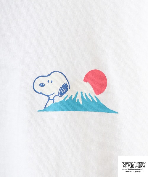 PEANUTS（ピーナッツ）の「PEANUTS 日本柄Tシャツ（Tシャツ/カットソー・メンズ・ブラック/ブルーグレー/オフホワイト・M/L/LL）」の18枚目の写真