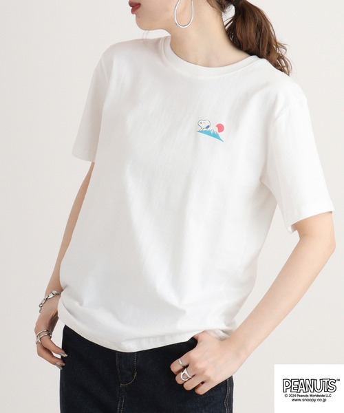 PEANUTS（ピーナッツ）の「PEANUTS 日本柄Tシャツ（Tシャツ/カットソー・メンズ・ブラック/ブルーグレー/オフホワイト・M/L/LL）」の20枚目の写真