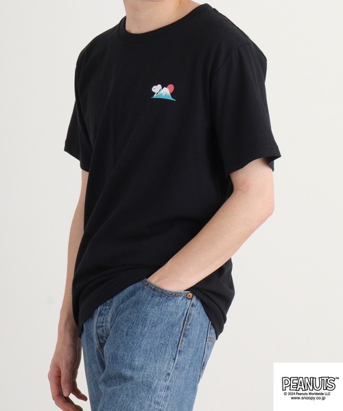 PEANUTS（ピーナッツ）の「PEANUTS 日本柄Tシャツ（Tシャツ/カットソー・メンズ・ブラック/ブルーグレー/オフホワイト・M/L/LL）」の8枚目の写真