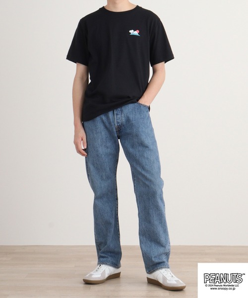 PEANUTS（ピーナッツ）の「PEANUTS 日本柄Tシャツ（Tシャツ/カットソー・メンズ・ブラック/ブルーグレー/オフホワイト・M/L/LL）」の10枚目の写真