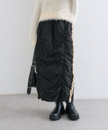 サイドラインフリルスカート