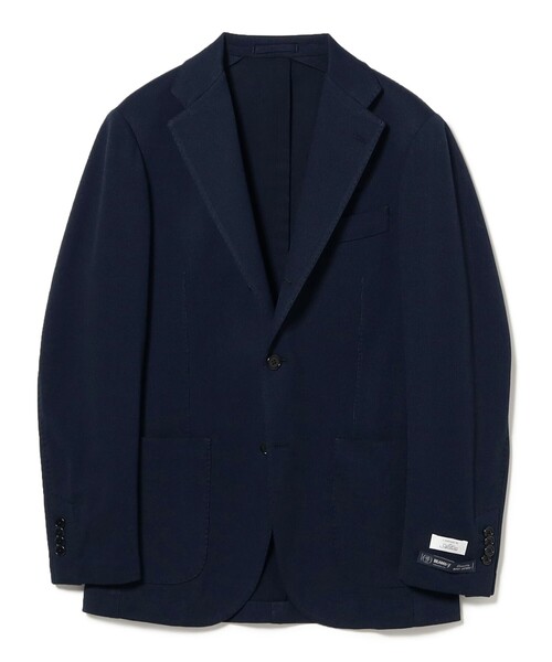 BEAMS F(ビームスエフ)の「NEW EASY ALBINI コットンポリエステル ソリッド ジャケット(テーラードジャケット・メンズ・ネイビー・52/50/48/46/44)」の2枚目の写真