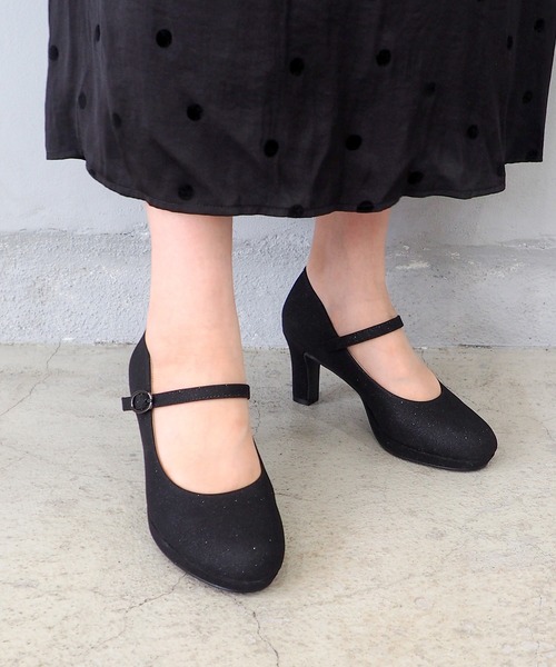 【美品】 アージレバイルコライン パンプス 厚底 ストラップ 黒 サイズ 38 厚底ストラップパンプス 8890889（パンプス）｜by