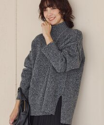 RIVE DROITE | 【暖かな素材感】MIXヤーンタートルニット(ニット/セーター)