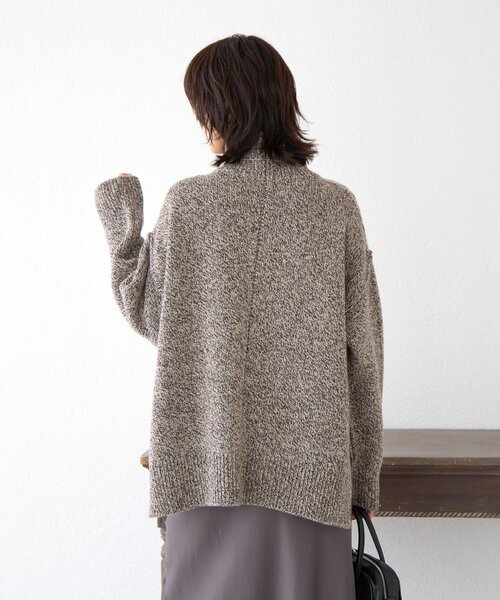 暖かな素材感/リバイバル】MIXヤーンタートルニット（ニット/セーター