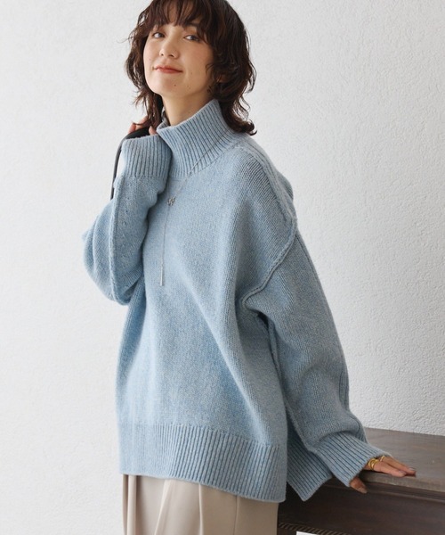暖かな素材感/リバイバル】MIXヤーンタートルニット（ニット/セーター