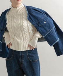 KBF | コンパクトケーブルニット(ニット/セーター)