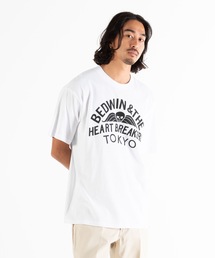 BEDWIN & THE HEARTBREAKERS(xhEB Ah U n[guCJ[Y)S/S PRINTED TEE "FONDA"(TVc/Jbg\[)