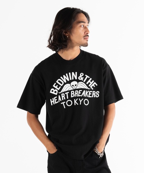 BEDWIN & THE HEARTBREAKERS（ベドウィン アンド ザ ハートブレイカーズ）の「S/S PRINTED TEE "FONDA"（Tシャツ/カットソー・メンズ・ホワイト/ブラック・X-LARGE/XX-LARGE/LARGE/MEDIUM）」の2枚目の写真