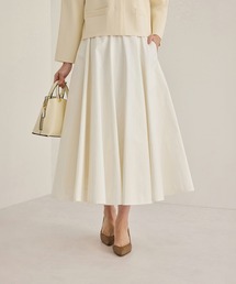 【洗える】ドライコットンフォルムフレアスカート/セレモニー・通勤対応