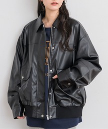 RETRO GIRL | Fレザーブルゾン(ブルゾン)