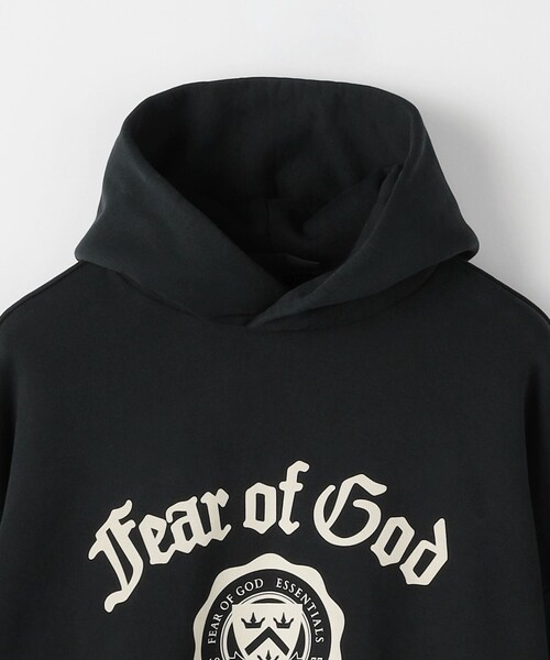 FEAR OF GOD ESSENTIALS＞ フリース ヴィンテージライク フーディー