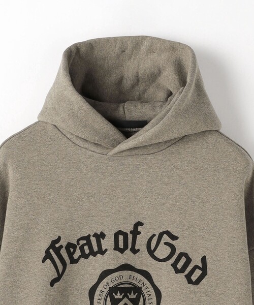 FEAR OF GOD ESSENTIALS＞ フリース ヴィンテージライク フーディー