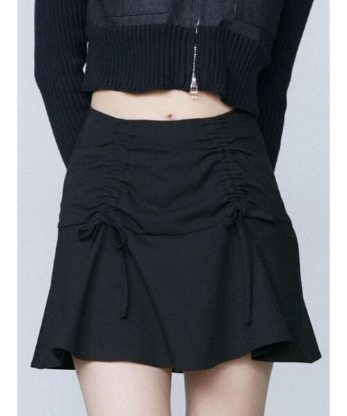 セール】ギャザーリボンフレアスカート（スカート）｜EMODA（エモダ
