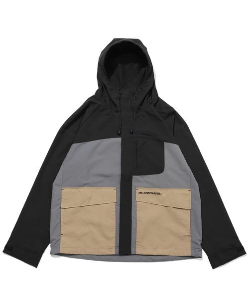 KRIFF MAYER（クリフメイヤー）の「花粉ドロップフードジャケット（マウンテンパーカー・メンズ・ブラック/ベージュ/グレー/カラフル/グリーン・LARGE/X-LARGE/MEDIUM）」の5枚目の写真