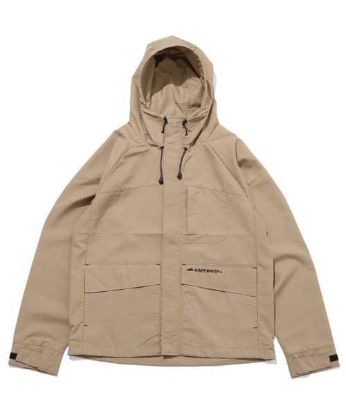 KRIFF MAYER（クリフメイヤー）の「花粉ドロップフードジャケット（マウンテンパーカー・メンズ・ブラック/ベージュ/グレー/カラフル/グリーン・LARGE/X-LARGE/MEDIUM）」の6枚目の写真