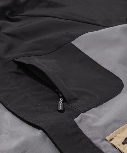 KRIFF MAYER（クリフメイヤー）の「花粉ドロップフードジャケット（マウンテンパーカー・メンズ・ブラック/ベージュ/グレー/カラフル/グリーン・LARGE/X-LARGE/MEDIUM）」の16枚目の写真