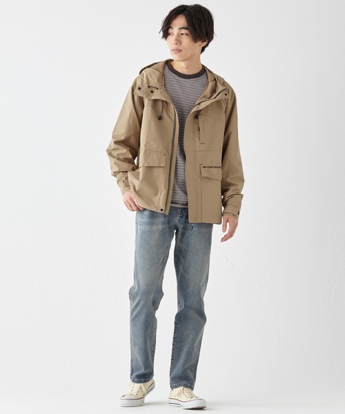 KRIFF MAYER（クリフメイヤー）の「花粉ドロップフードジャケット（マウンテンパーカー・メンズ・ブラック/ベージュ/グレー/カラフル/グリーン・LARGE/X-LARGE/MEDIUM）」の21枚目の写真