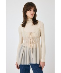 MOUSSY | TULLE RIBBON キャミソール(キャミソール)
