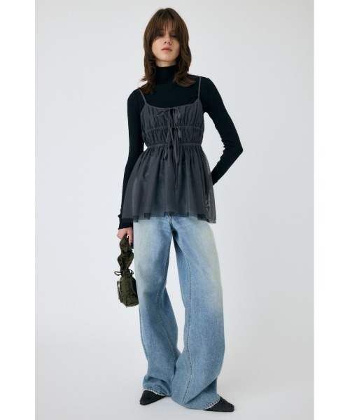 マウジー moussyキャミソール MOUSSY | CRINKLED サテンキャミ (キャミソール ) |SHEL'TTER