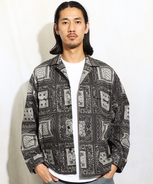 ROTAR(ローター)の「Bandana pattern CPO Jacket(ブルゾン・メンズ・ブラック/カーキ・MEDIUM/LARGE/X-LARGE)」の2枚目の写真