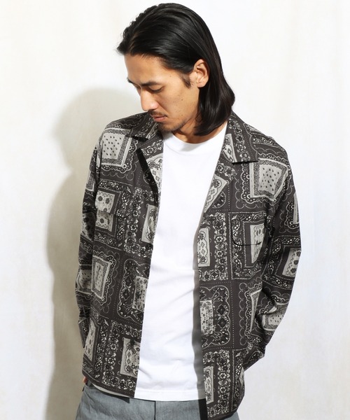 ROTAR(ローター)の「Bandana pattern CPO Jacket(ブルゾン・メンズ・ブラック/カーキ・MEDIUM/LARGE/X-LARGE)」の5枚目の写真