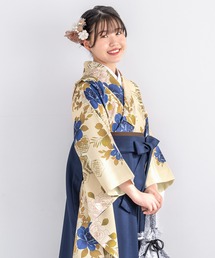 SOUBIEN（ソウビエン）の「floroハイジュニア袴4点セット（着物・襦袢・下帯・袴）（着物）」