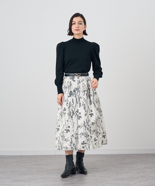 ANAYI（アナイ）の「スプリングメリノハイネックプルオーバー（ニット/セーター・レディース・ブラック/オフホワイト・36/38）」の13枚目の写真