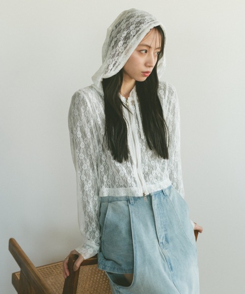 Theory　シアー　ジップパーカー セール】シアーZIPパーカー（ベスト）｜LOUNGEDRESS（ラウンジ